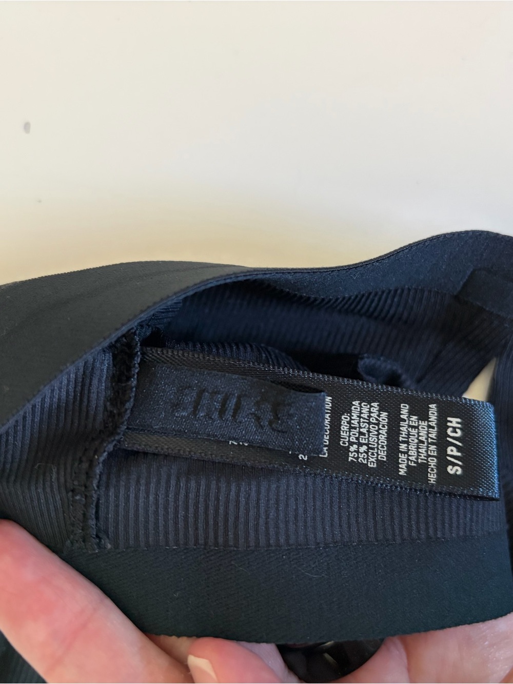 SKIMS Racerback Bralette, Black, Small - Picture 4 of 4